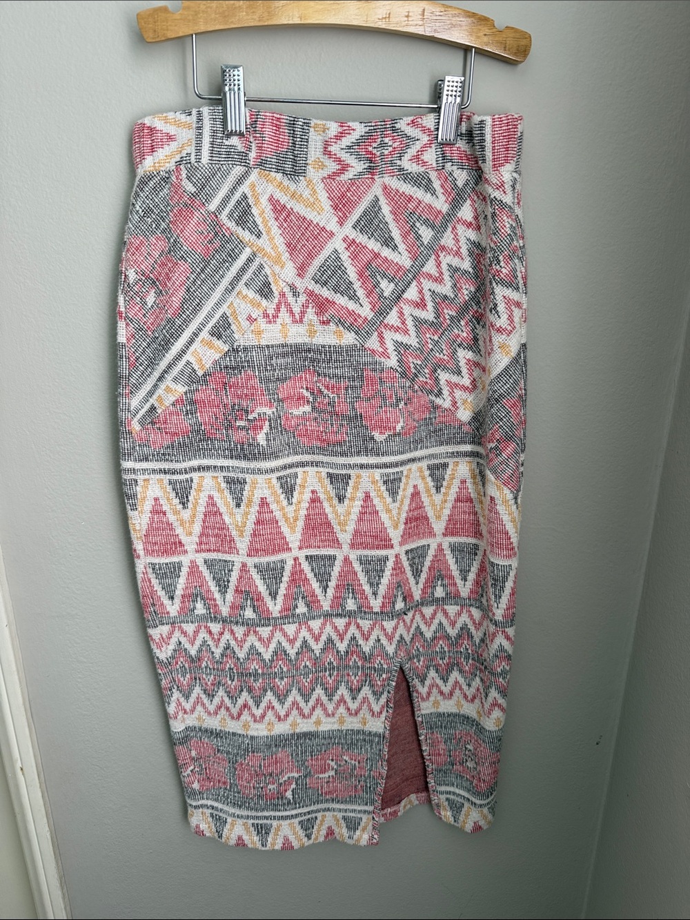 Free People Mendocino Aztec Midi Skirt XS